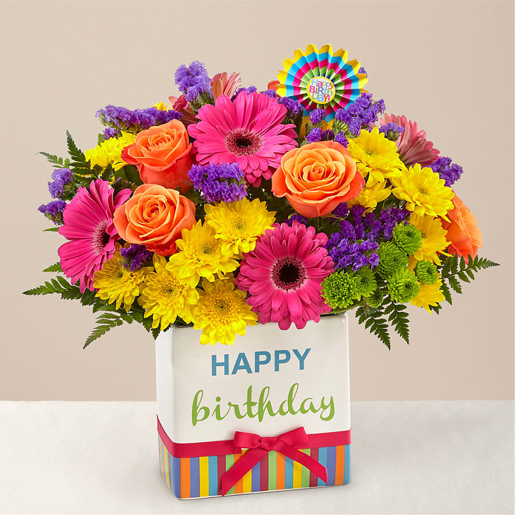 Birthday Brights Bouquet – ALANA'S FLOWERS & GIFTS, Etobicoke ON