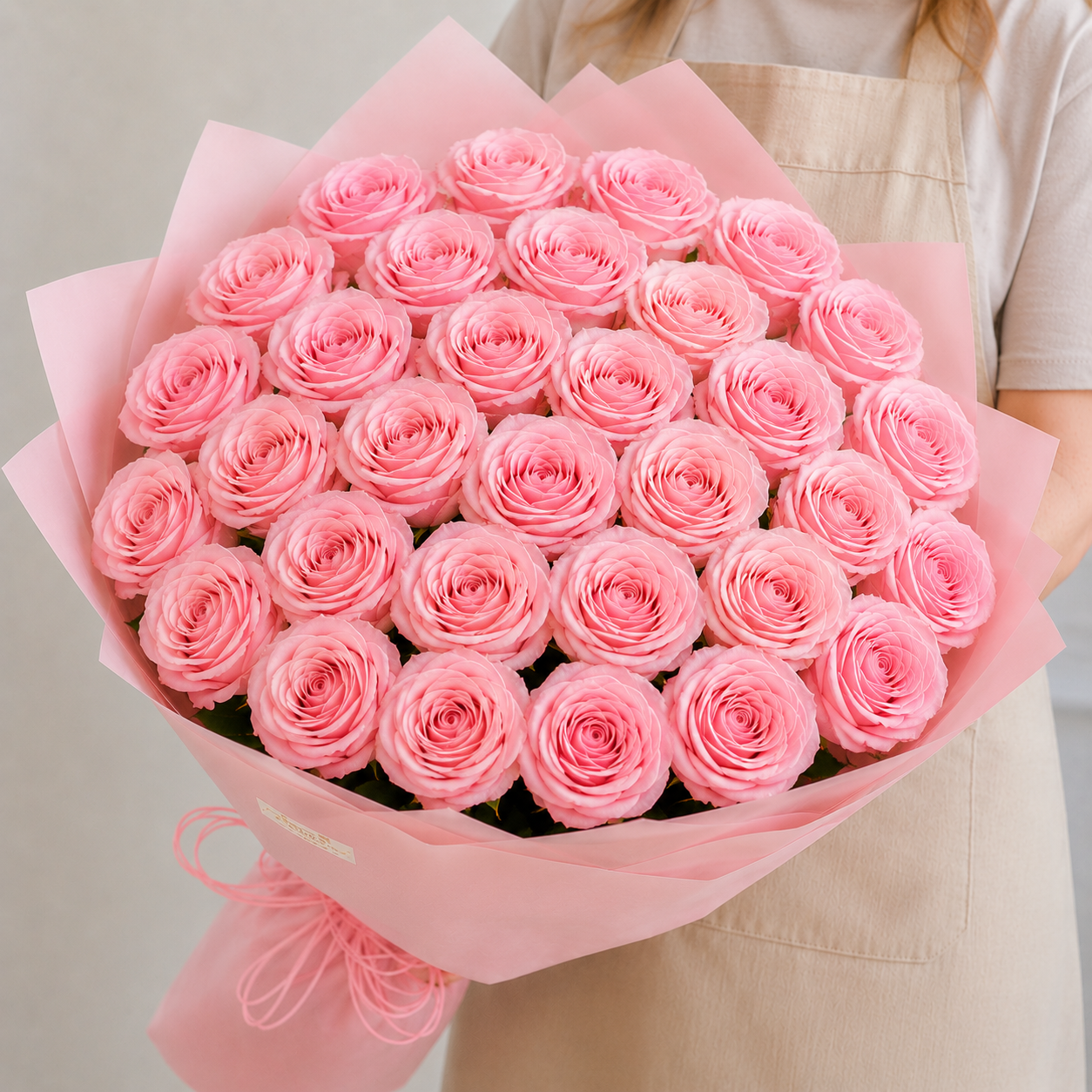 Simply Pink Long Stem Roses