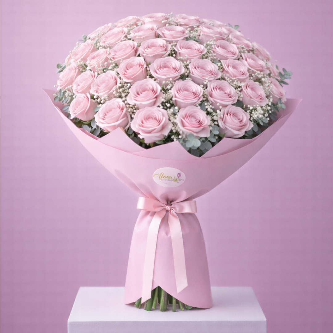 Classic Luxury Long-Stem Blush Roses