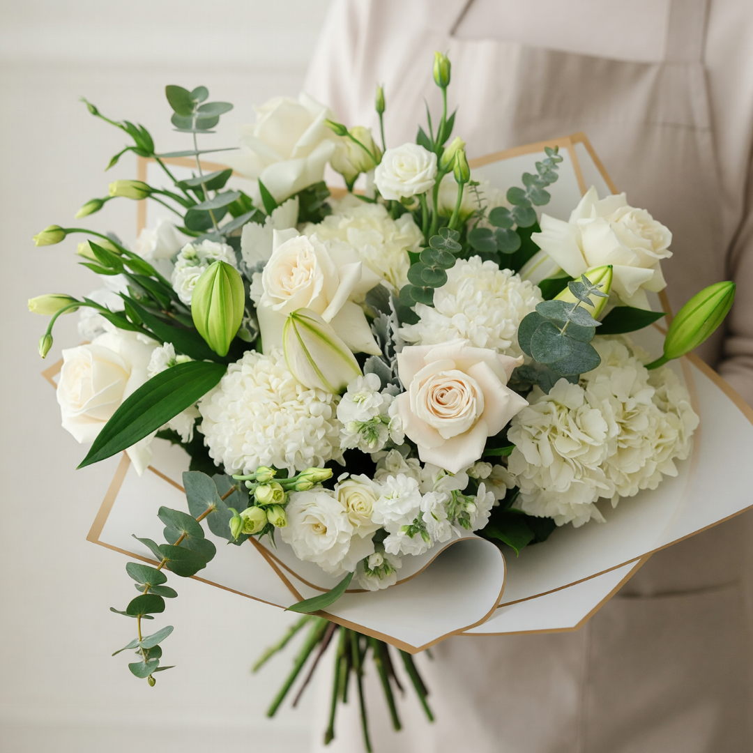 White Dreams Hand-Tied – ALANA'S FLOWERS & GIFTS, Etobicoke ON
