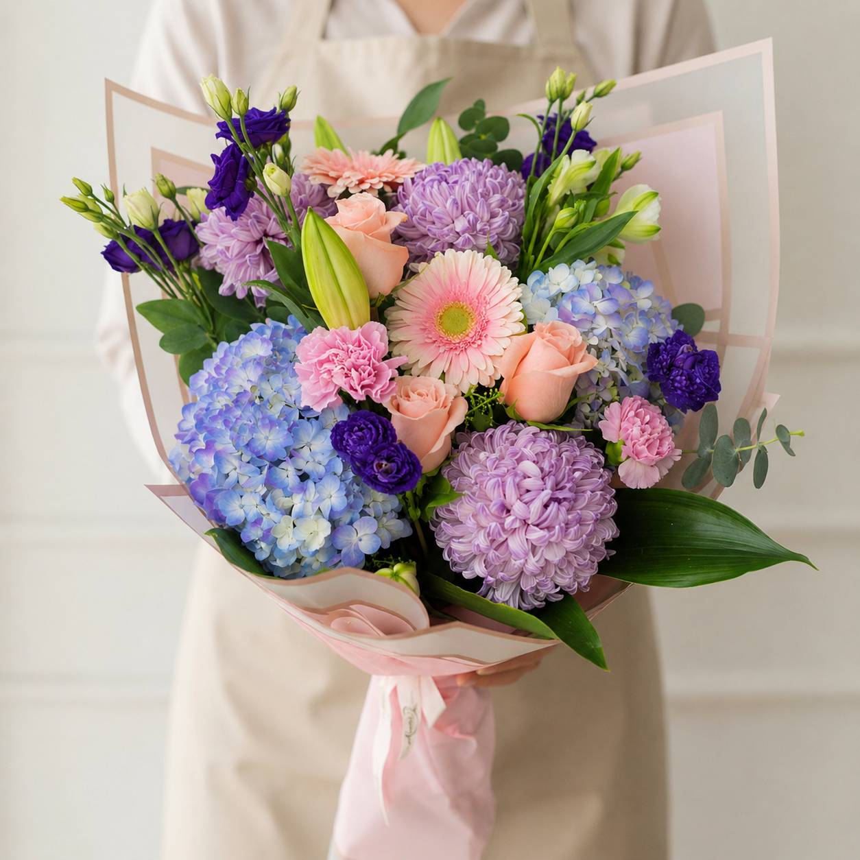 Blush & Bloom Hand-Tied