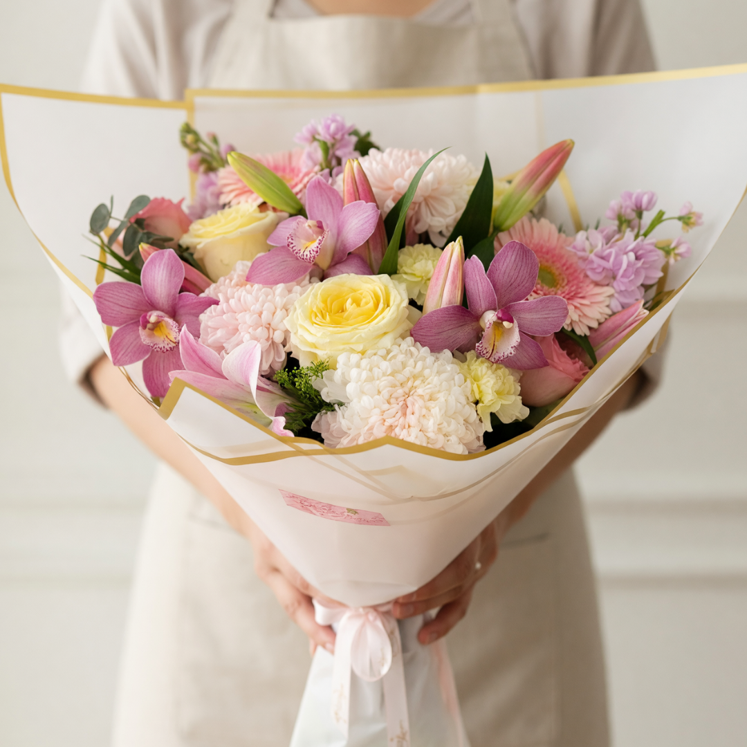 Golden Blush Hand-Tied