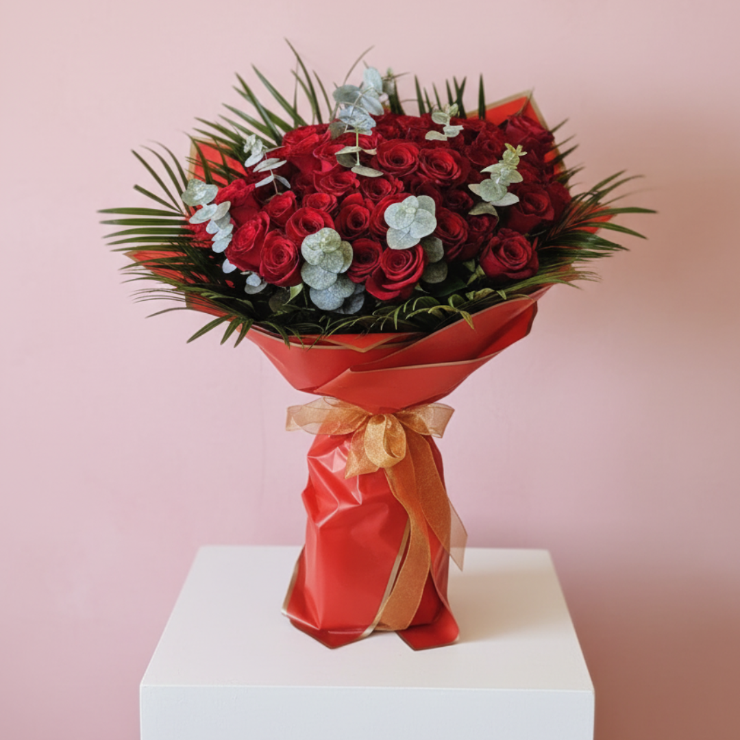 Luxury Long Stem Red Roses