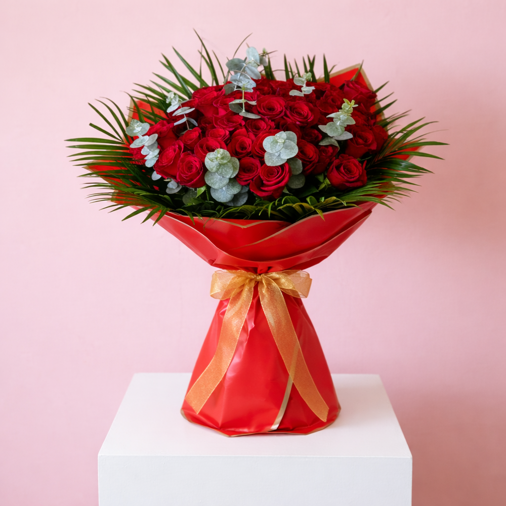 Luxury Long Stem Red Roses