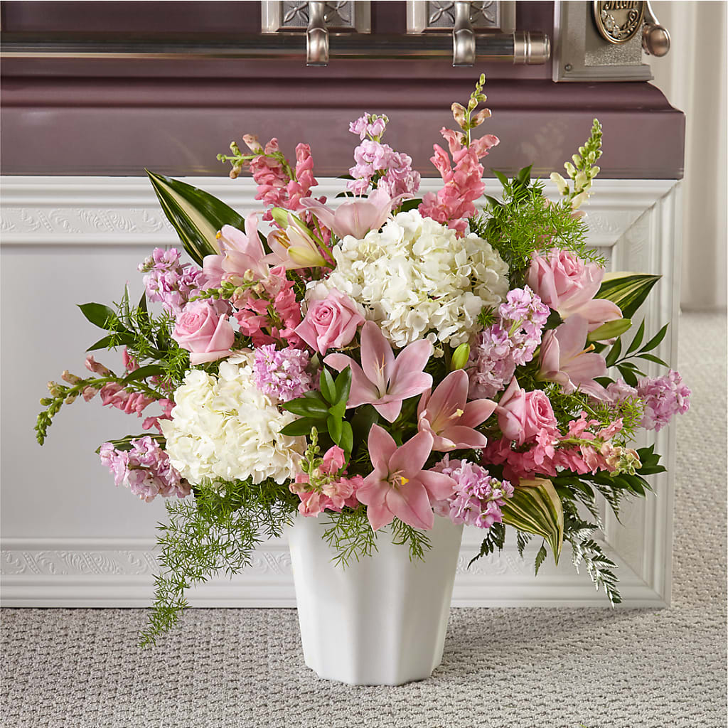 Simply Serene Floor Basket – ALANA'S FLOWERS & GIFTS, Etobicoke ON