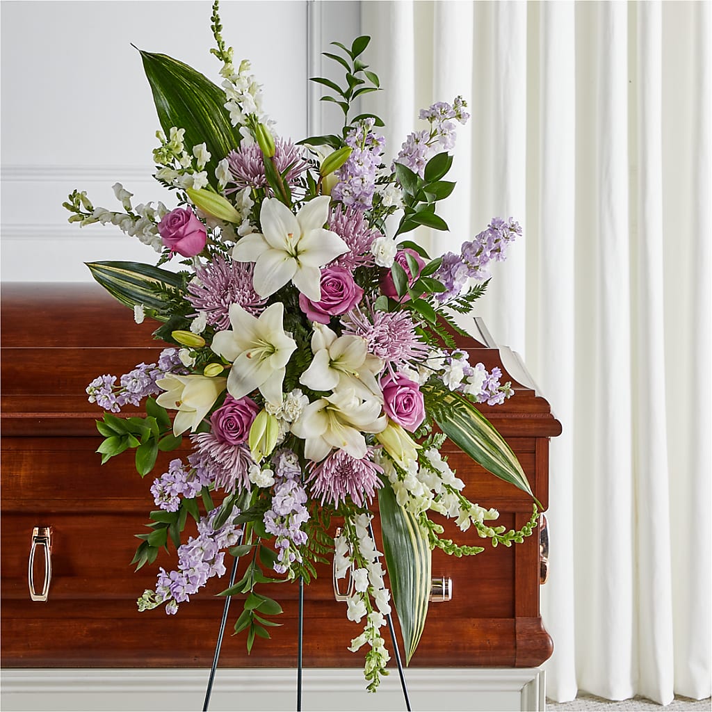 Grateful Hearts Standing Spray – ALANA'S FLOWERS & GIFTS, Etobicoke ON
