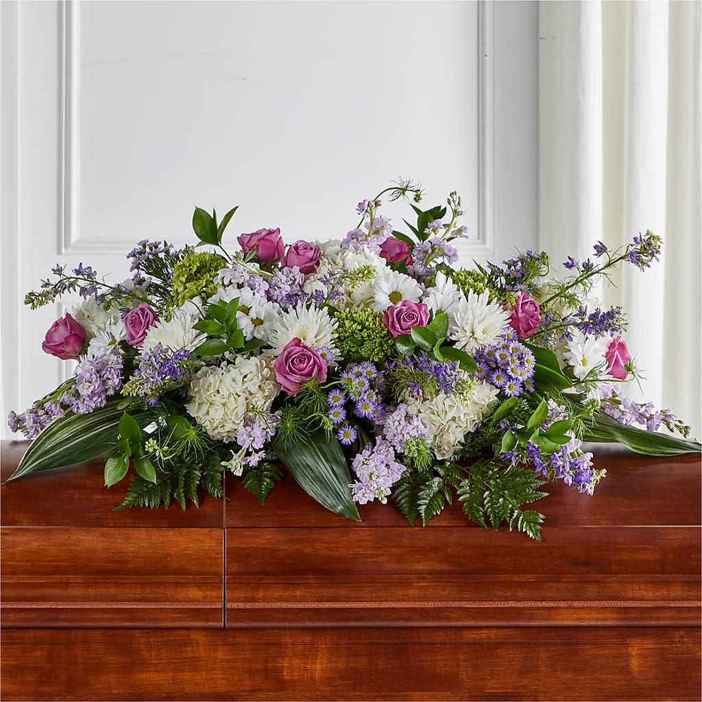 Meadows of Serenity Casket Spray – ALANA'S FLOWERS & GIFTS, Etobicoke ON