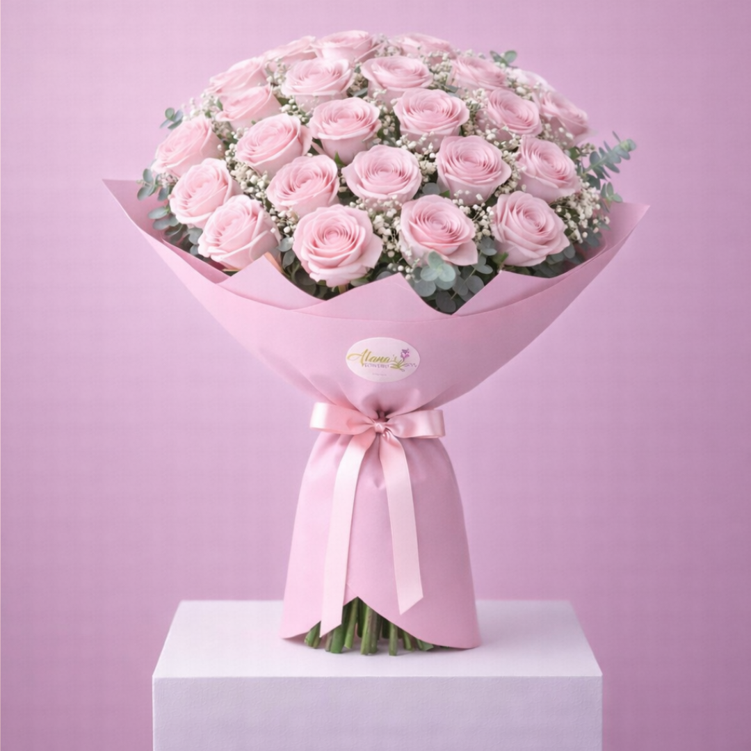 Classic Luxury Long Stem Blush Roses