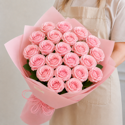 Simply Pink Long Stem Roses