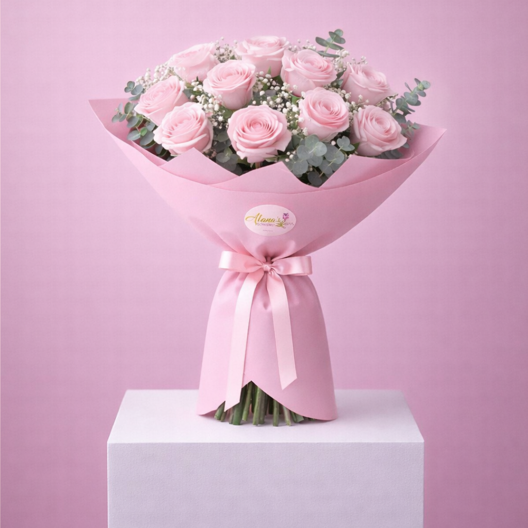 Classic Luxury Long Stem Blush Roses