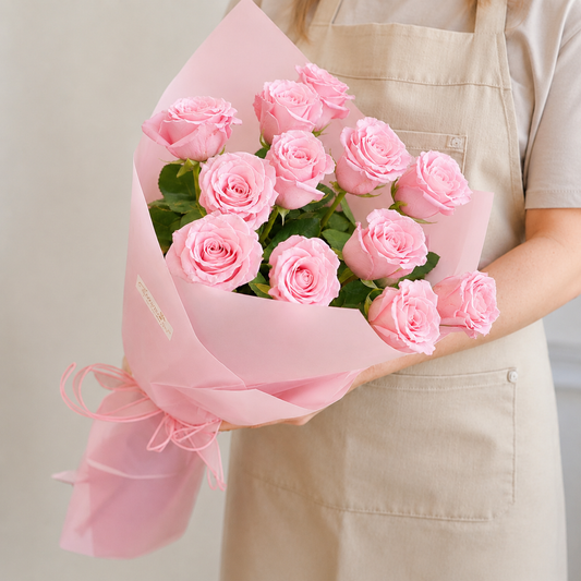 Simply Pink Long Stem Roses