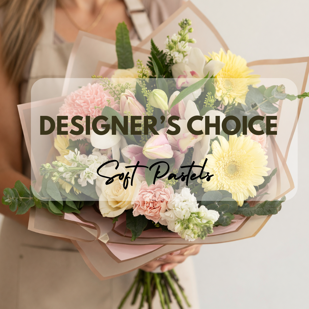 Designer's Choice – Soft Pastels Hand-Tied Bouquet