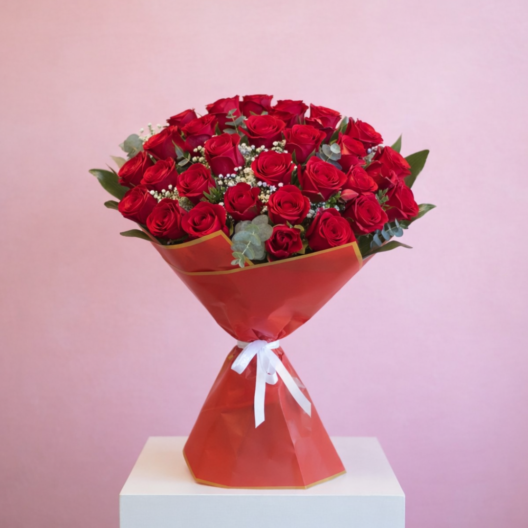 Classic Luxury Long Stem Red Roses