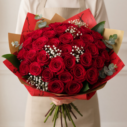 Classic Luxury Long Stem Red Roses