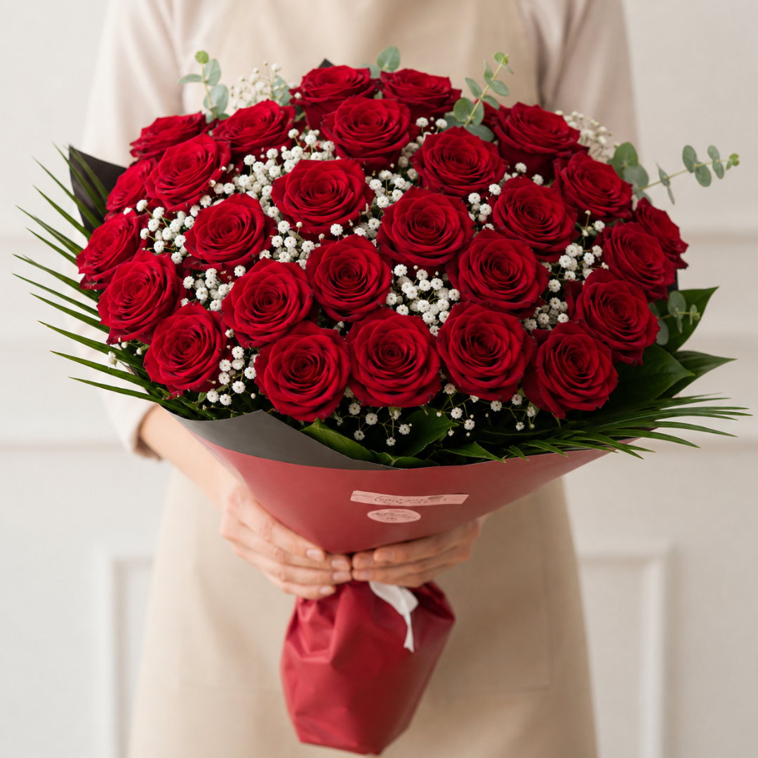 Classic Luxury Long Stem Red Roses