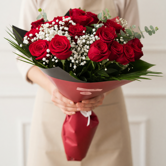 Classic Luxury Long Stem Red Roses