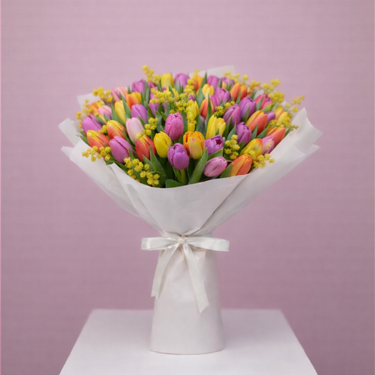 Tulips & Mimosa