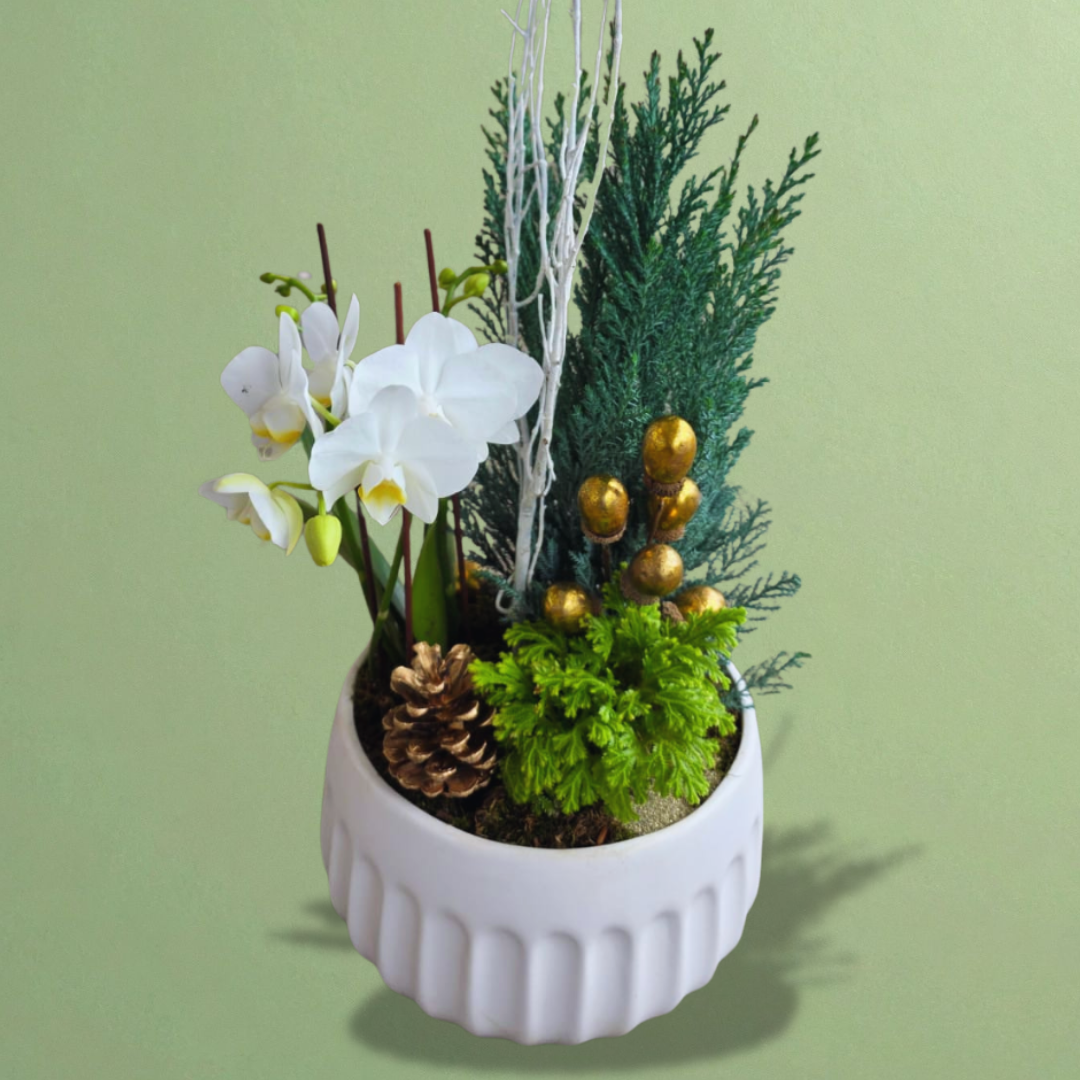 Golden Serenity Planter