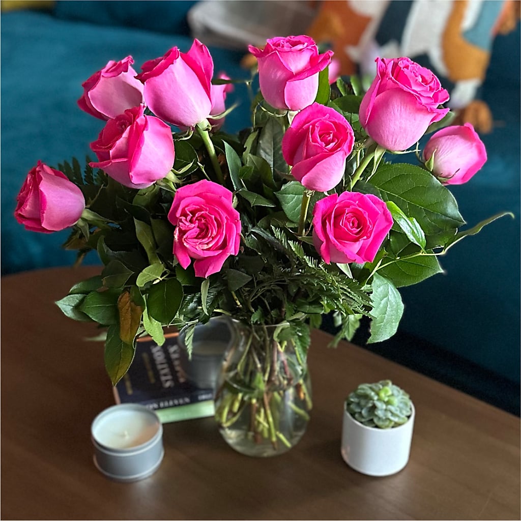 Long Stem Pink Rose Bouquet – ALANA'S FLOWERS & GIFTS, Etobicoke ON