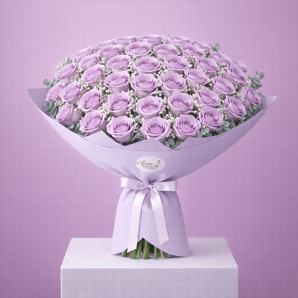 Classic Luxury Long-Stem Purple Roses