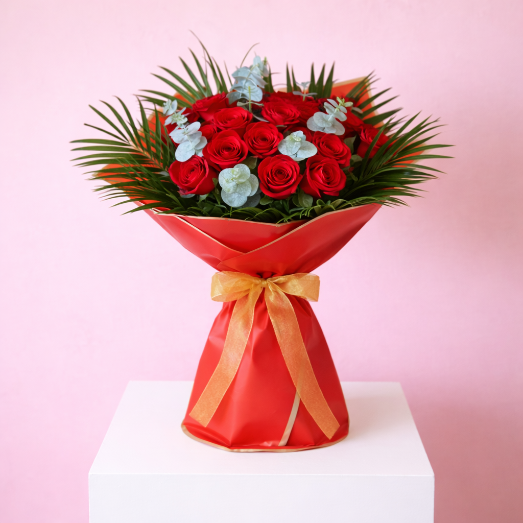 Luxury Long-Stem Red Roses