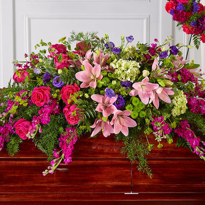 Radiant Tribute Casket Spray – ALANA'S FLOWERS & GIFTS, Etobicoke ON