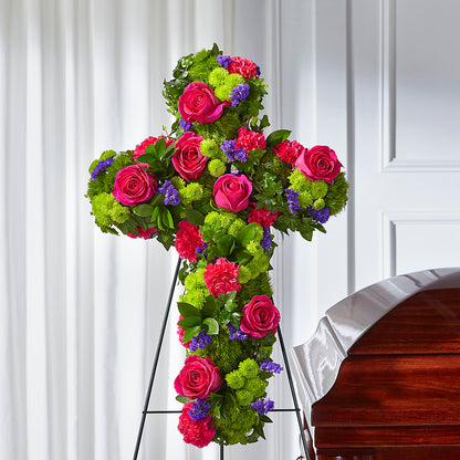 Tribute Rose Floral Cross – ALANA'S FLOWERS & GIFTS, Etobicoke ON