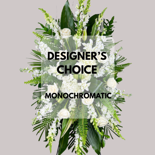 Designer's Choice – Monochromatic Standing Spray